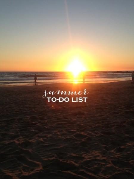 Summer To-Do List