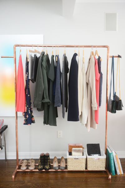 Copper Clothing Rack DIY