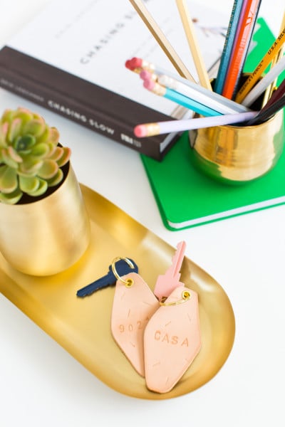 DIY Leather Motel Keychain