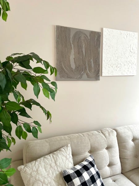 How to Create Sophisticated Abstract Wall Art On a Budget