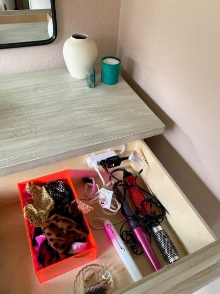 A Simple DIY for Making Your Hair Tools Easily Accessible and Organized