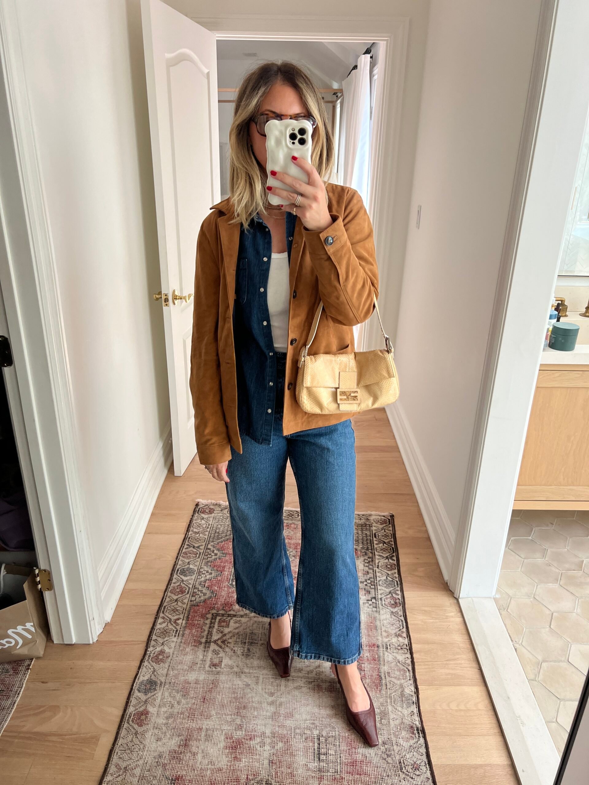 Suede Jacket Borrowed From The Boys