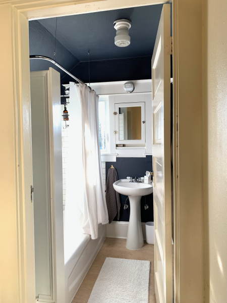 How We Transformed Our Tiny Bathroom for Under $150