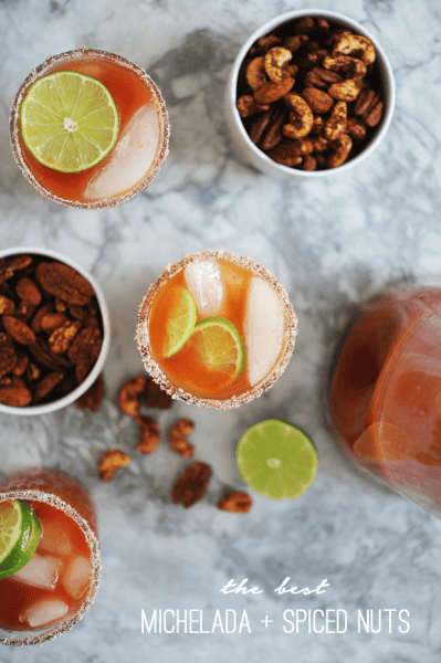 The Best Michelada and Spiced Lime Nuts