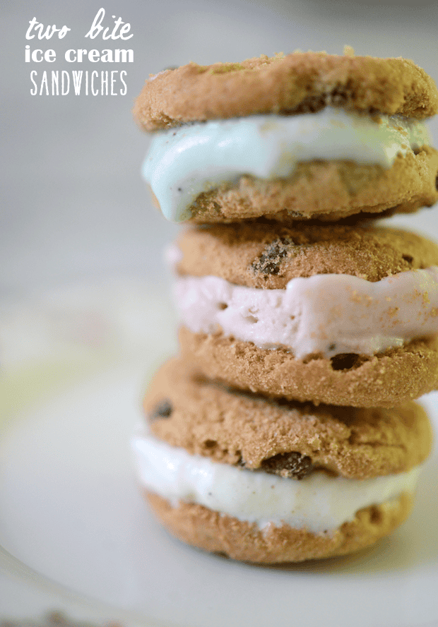 Two-Bite Ice Cream Sandwiches