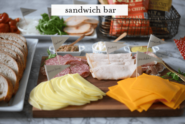 Oscars Party Sandwich Bar