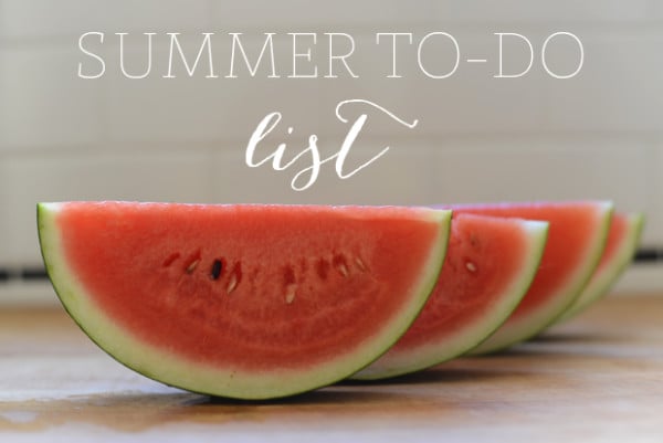 Summer To-Do List