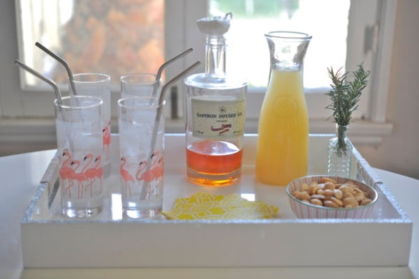 Sparkly Rustic Tray DIY